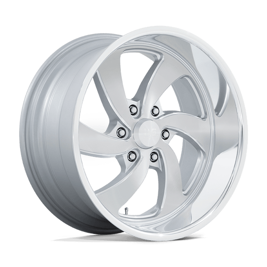 US MAG 1PC U134 DESPERADO 20X9.5 1 6X139.7 SILVER BRUSHED FACE MILLED DIAMOND CUT MILLED