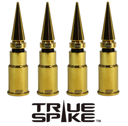 SPIKE SPIKED BILLET ALUMINUM AIR TIRE RIM WHEEL VALVE STEM CAP COVER KIT AVAILABLE IN MANY COLORS // PART # WVC005CO WVC007CO