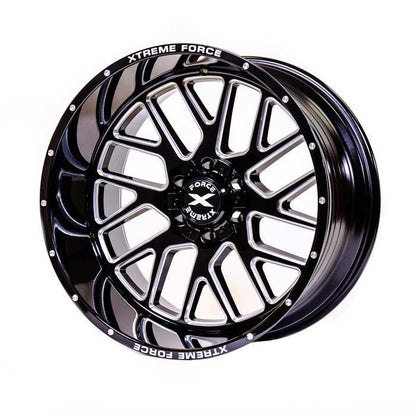 Xtreme Force XF-10 20x10 -25 5x127 (5x5) Black and Milled
