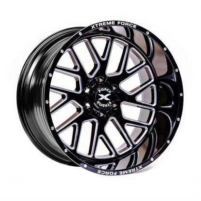 Xtreme Force XF-10 22x12 -51 5x127/5x139.7 (5x5/5x5.5) Black and Milled